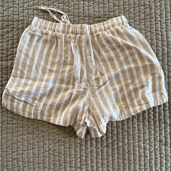 Universal Thread Beige and White Striped Drawstring Shorts - Picture 5 of 5